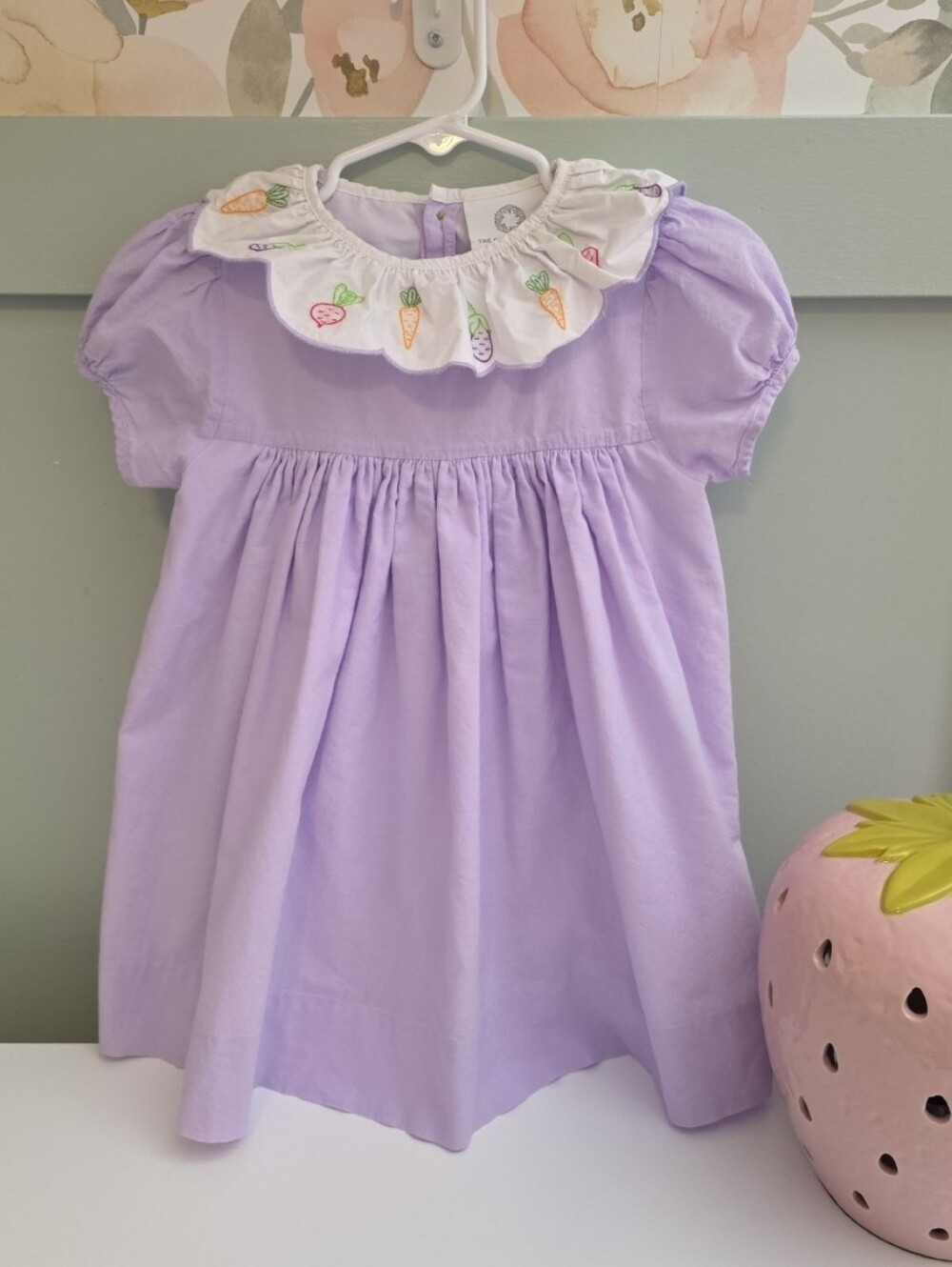 The Proper Peony 3t Smocked Purple Summer Vintage Style Veggie Vegetable Dress